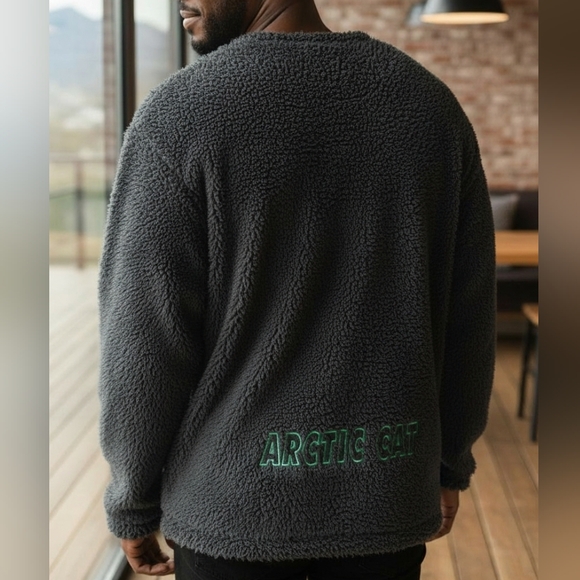Vintage Arctic Cat Black Mens Sweater (SW2) - Picture 4 of 10